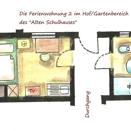 Altes Schulhaus Apartmán *